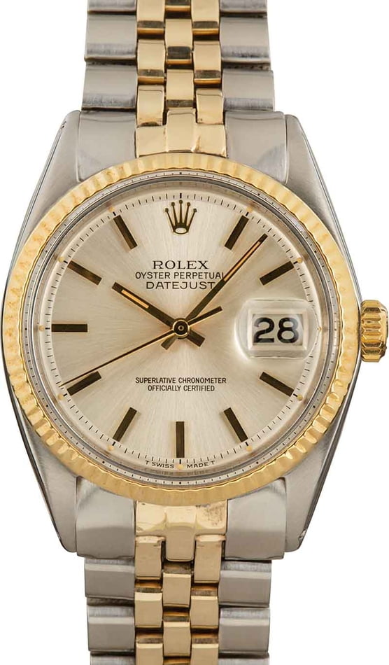 Rolex Datejust Yellow Gold 1601 Silver Dial