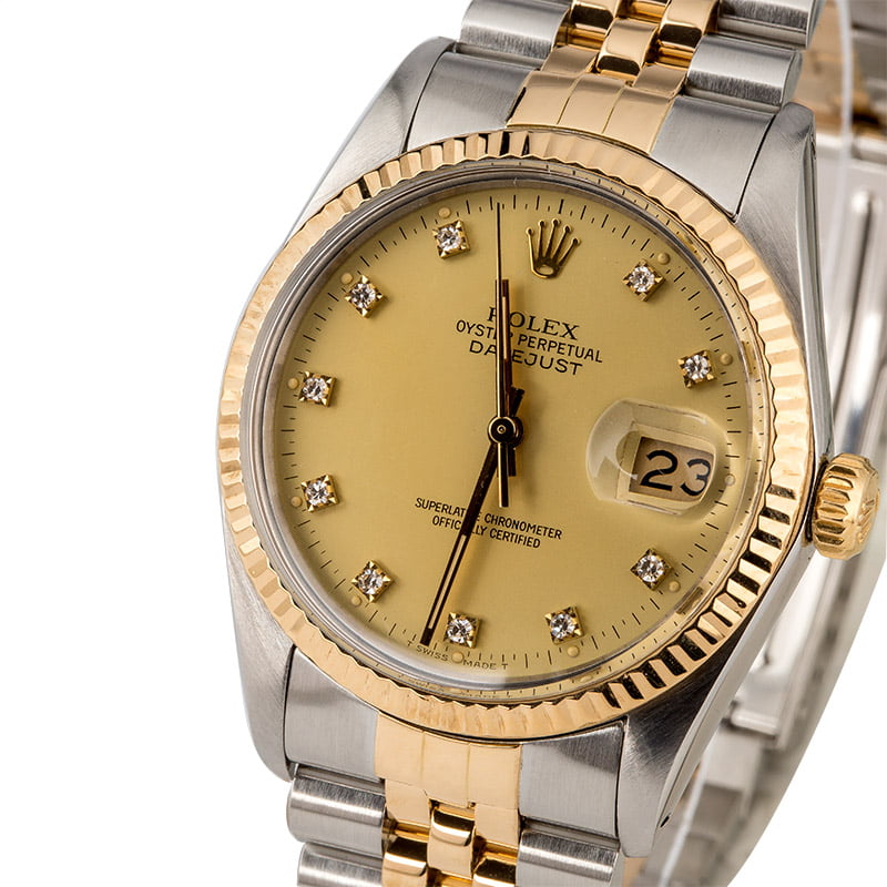 Used Rolex Datejust 16013 Diamond Dial