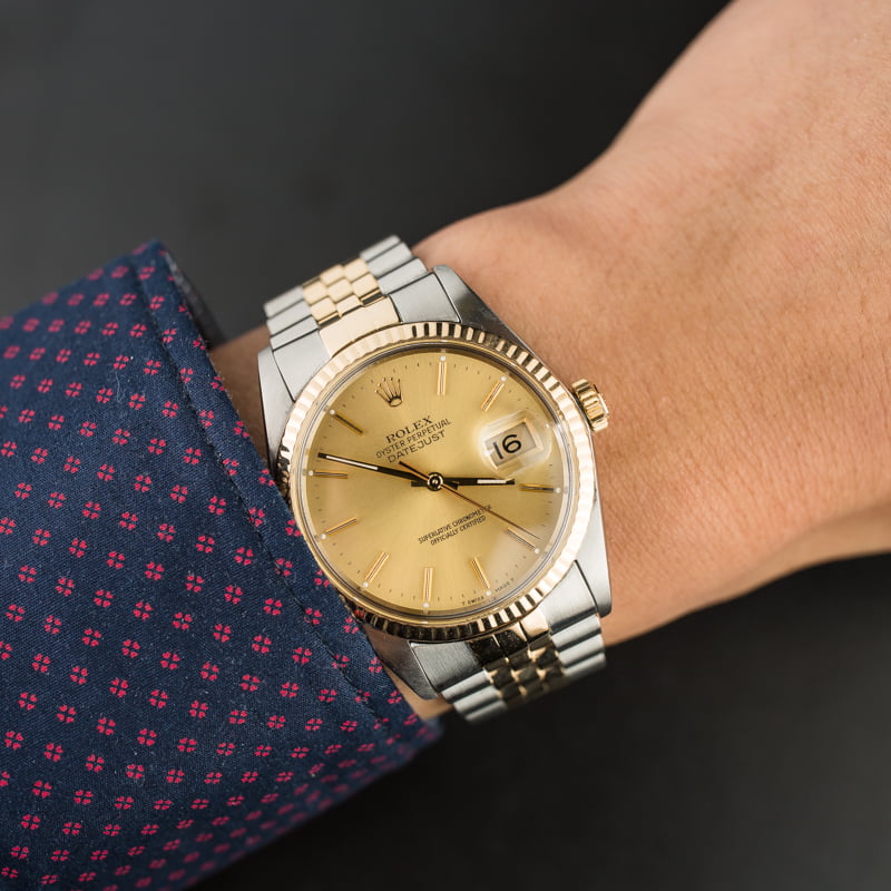 Rolex Datejust 16013 Two Tone Jubilee Watch
