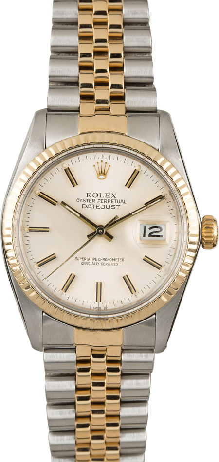 Used Rolex Datejust 16013 Silver Dial Men's Watch
