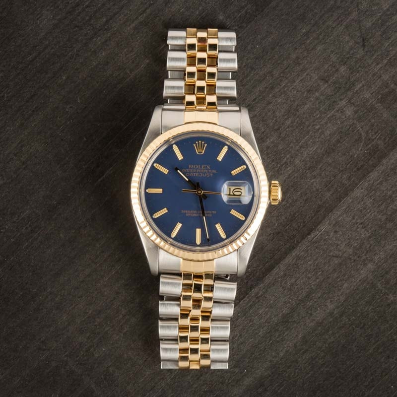 Datejust Rolex Blue Dial 16013