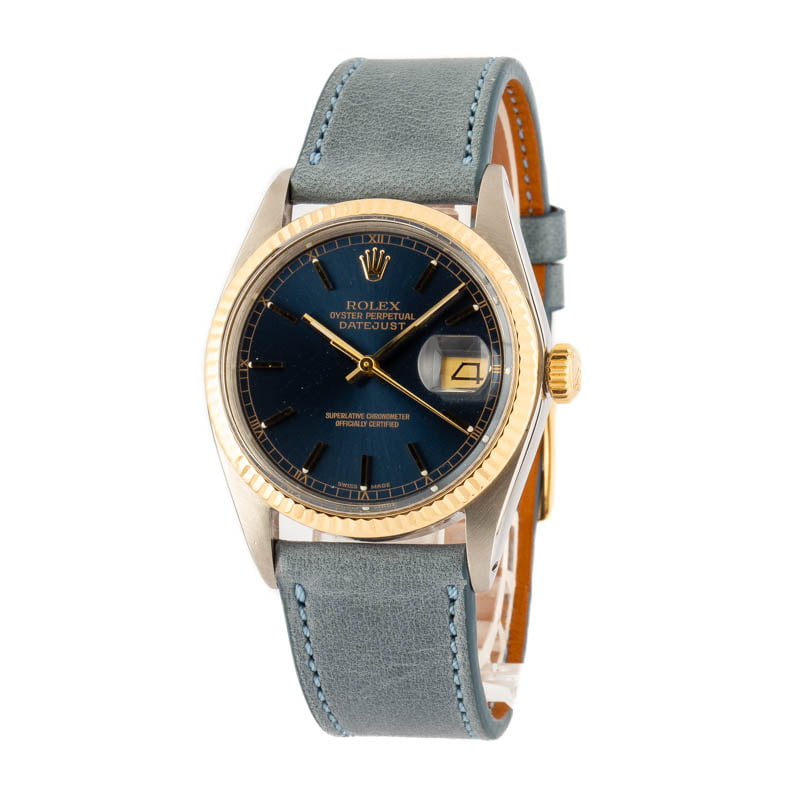 Men's Rolex Datejust 16013 Blue Dial