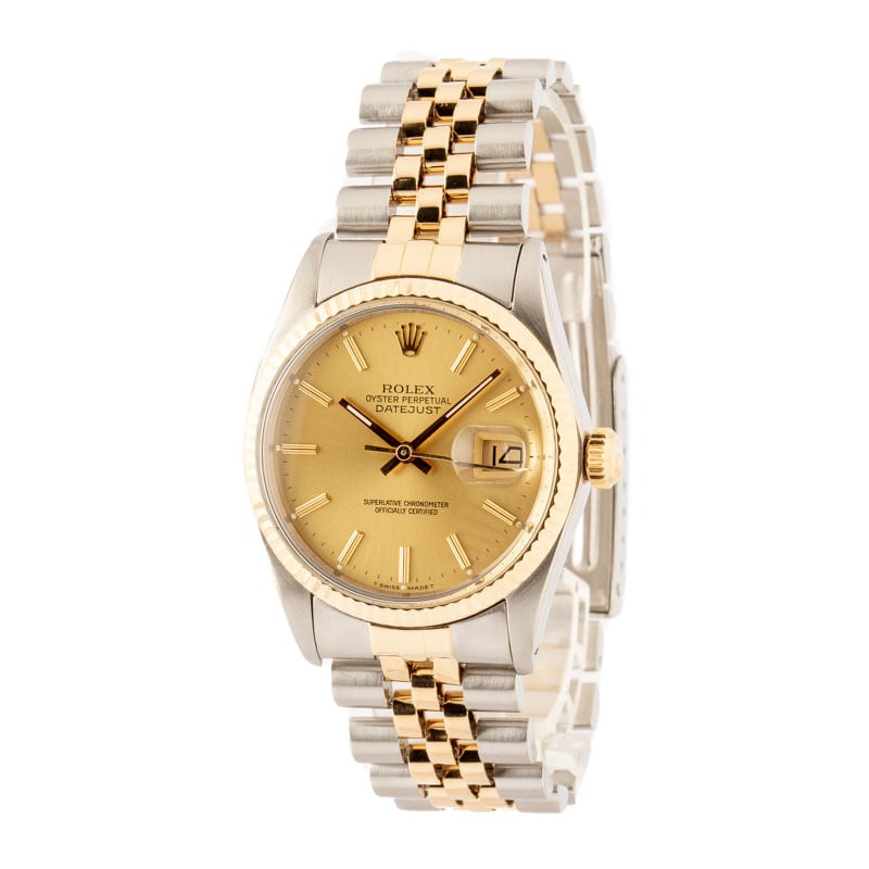 Used Rolex Datejust 16013 Steel & Yellow Gold
