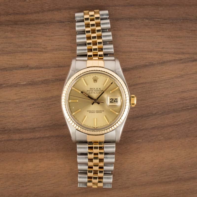 Rolex Datejust 16013 Champagne Two-Tone