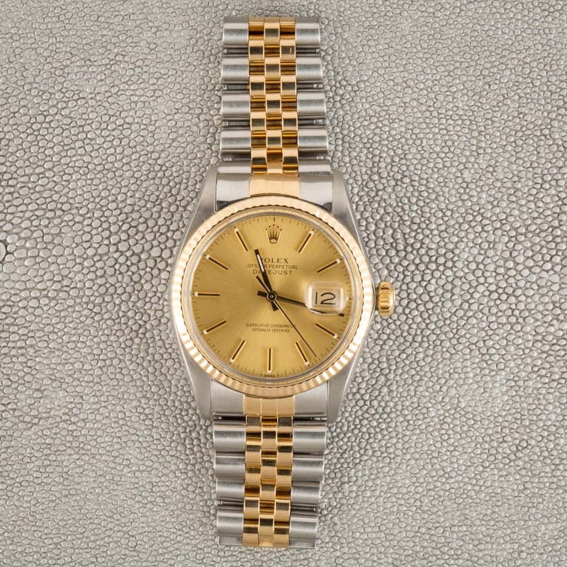 Used Rolex Datejust 16013 Steel & Gold