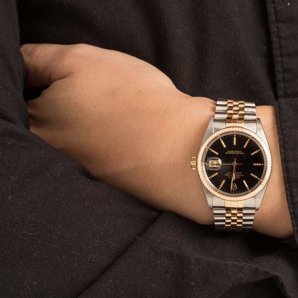 Used Rolex Datejust 16013 Tapestry Dial