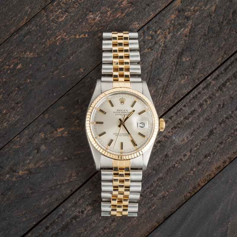 PreOwned Rolex Datejust 16013 Silver Dial
