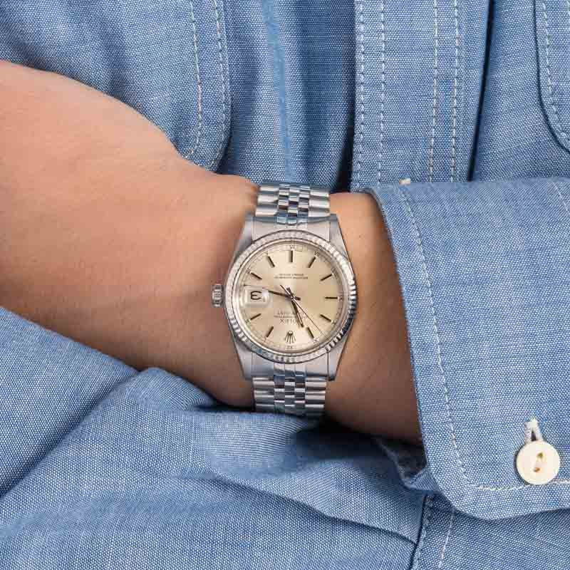 Pre Owned Rolex Datejust 16014 Silver Index