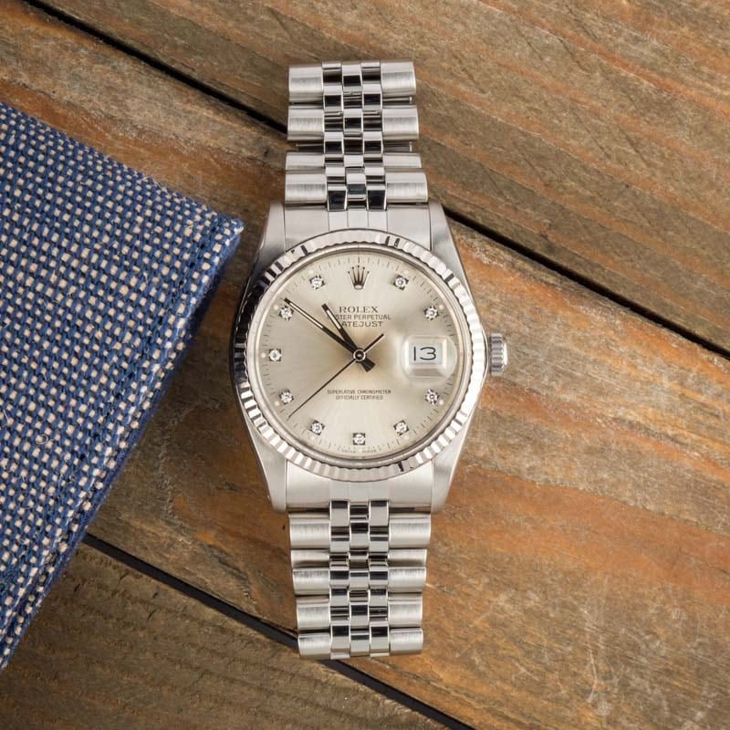 Rolex Datejust 16014 Diamond Dial