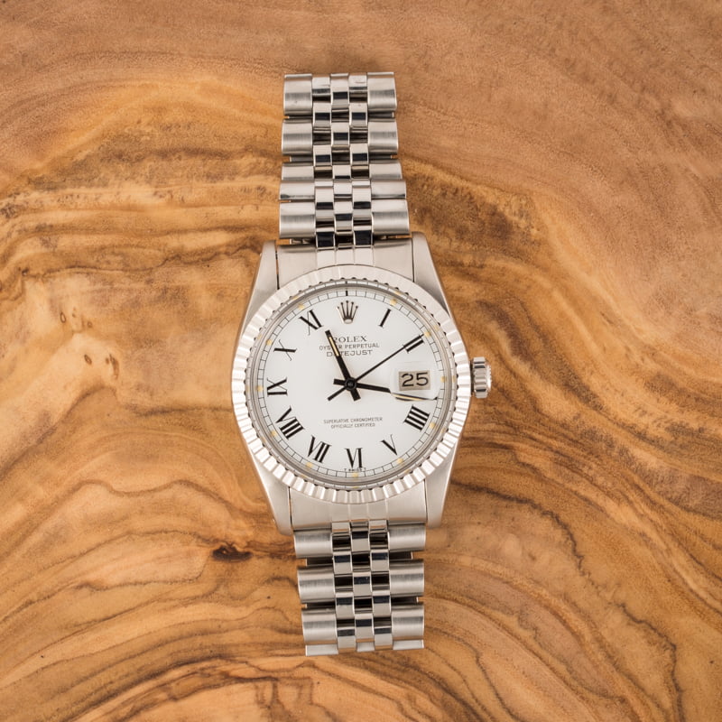 Rolex Datejust 16030 White Buckley