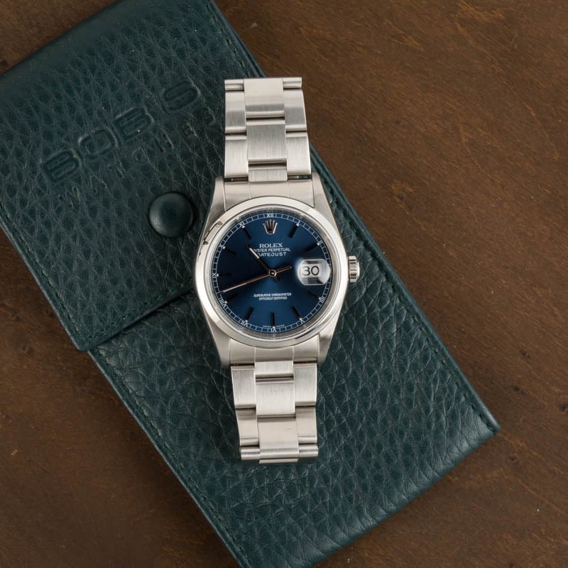 Used Rolex Datejust 16200 Blue Dial