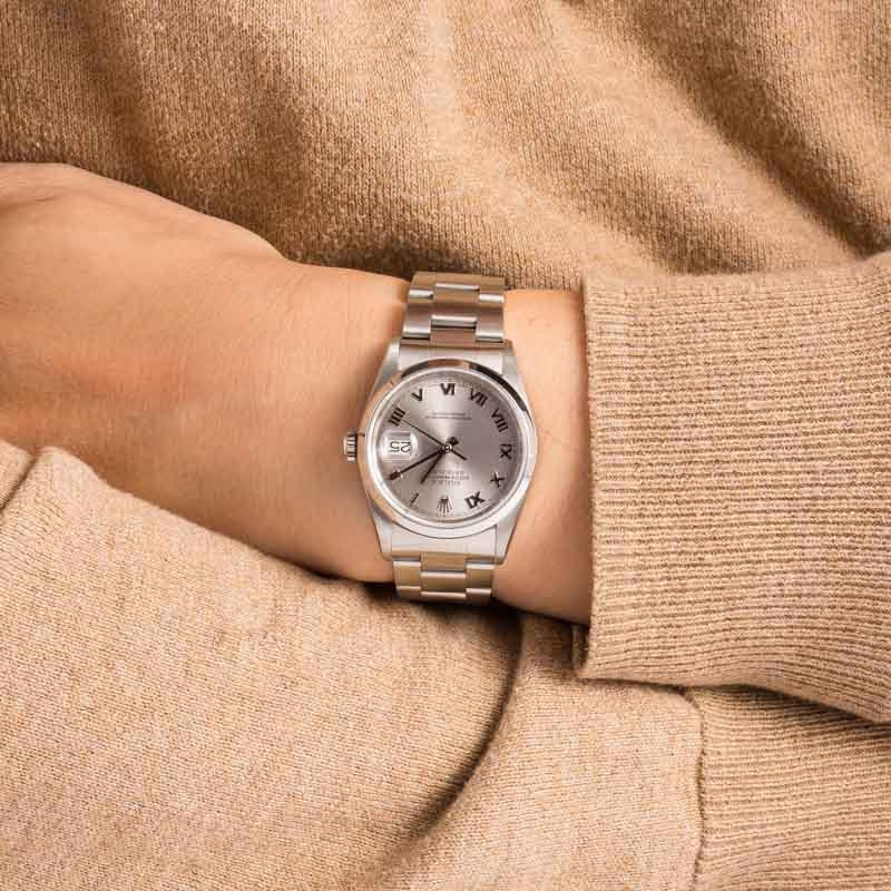 Rolex Datejust 16200 Silver Roman Dial