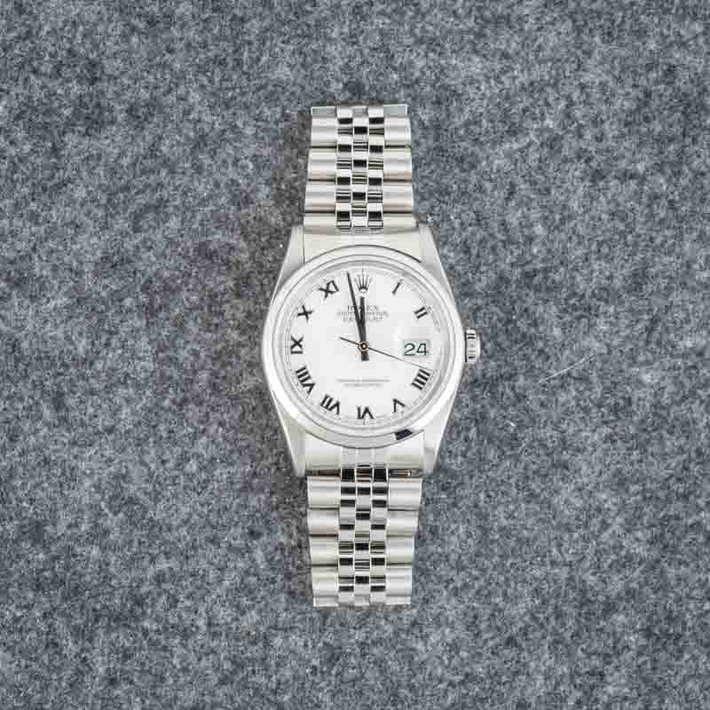 Rolex Datejust 36 Ref 16200 White Roman Dial