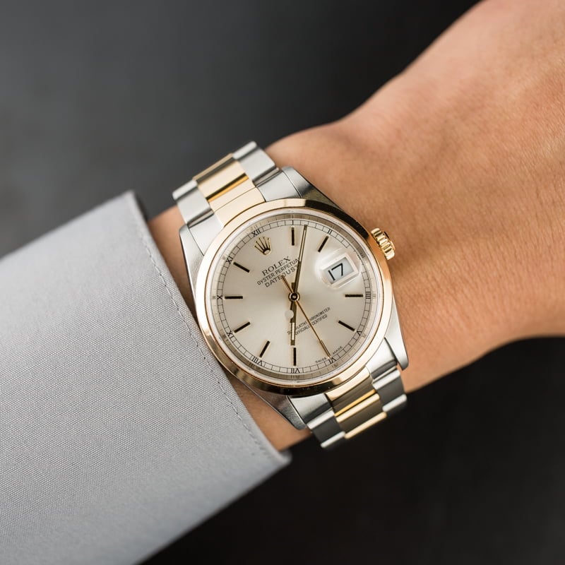 PreOwned Rolex Datejust 16203 Two Tone Oyster