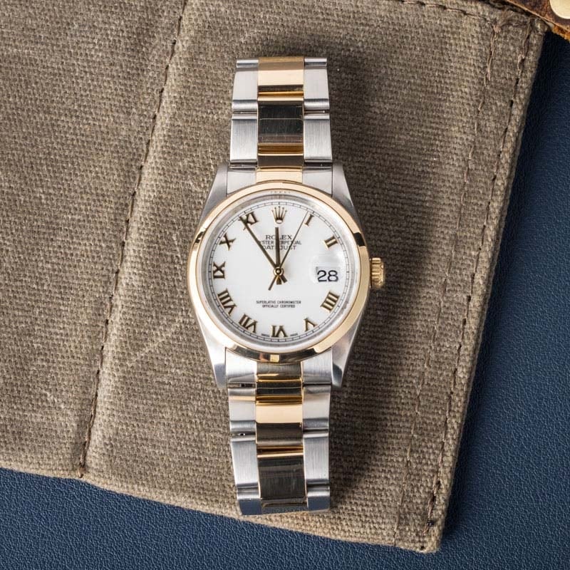 Rolex Datejust 16203 White Roman Dial