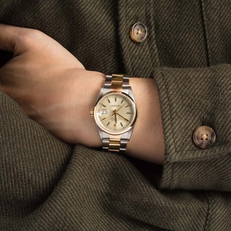 Pre-Owned Rolex Datejust 16203 Champagne Index Dial
