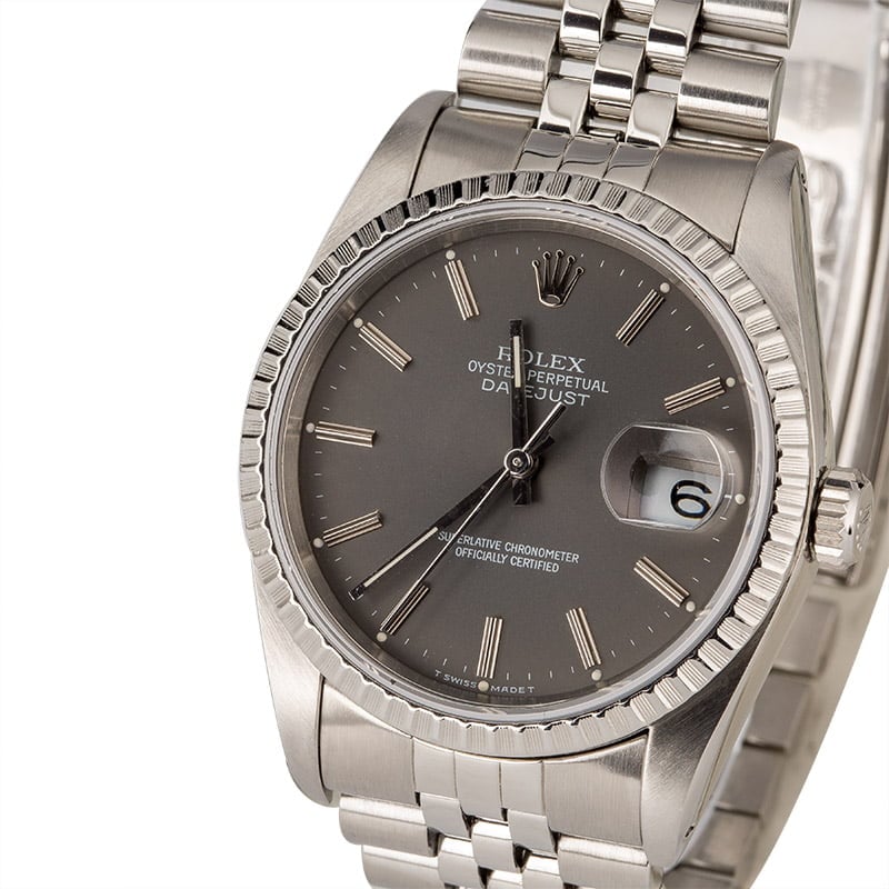 PreOwned Rolex Datejust 16220 Steel Jubilee