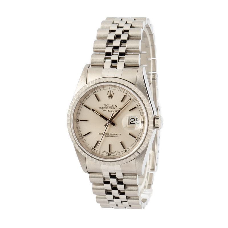 DateJust Rolex 16220 Silver Dial