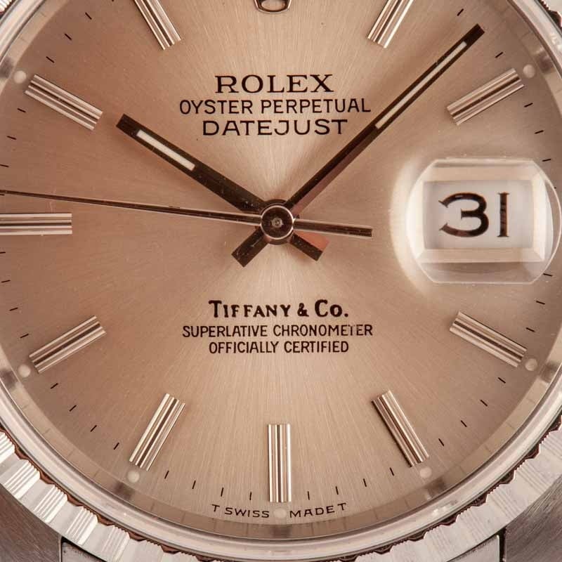 Rolex Datejust 16220 Tiffany & Co. Dial
