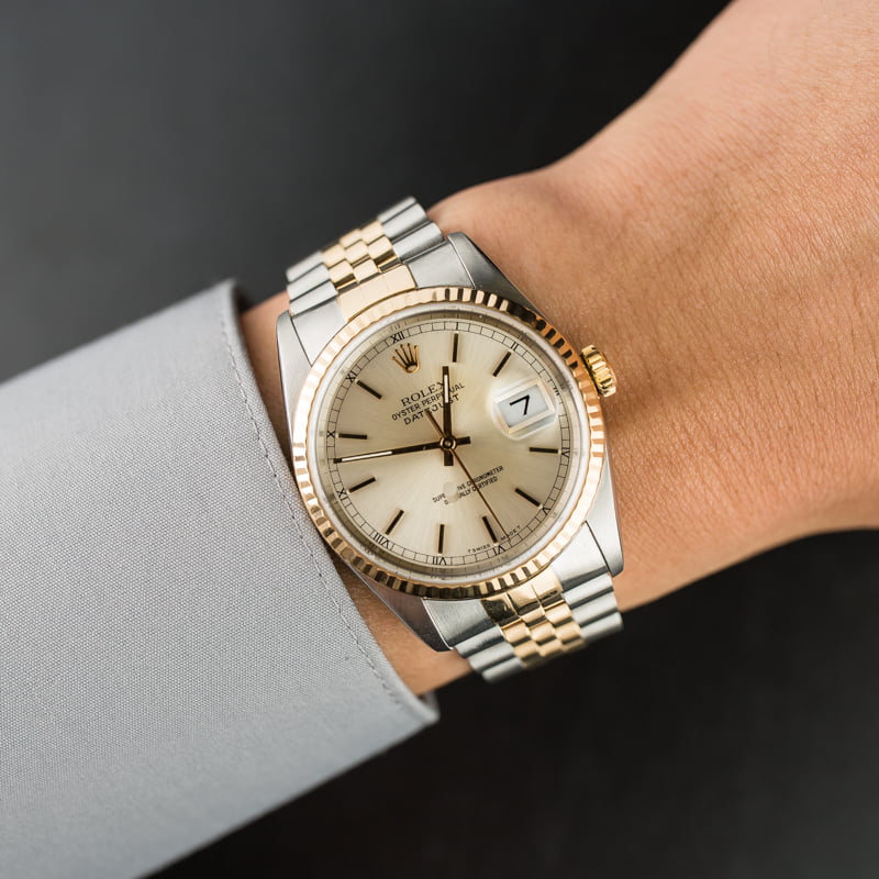 Used Rolex Datejust 16233 Two Tone Jubilee Band