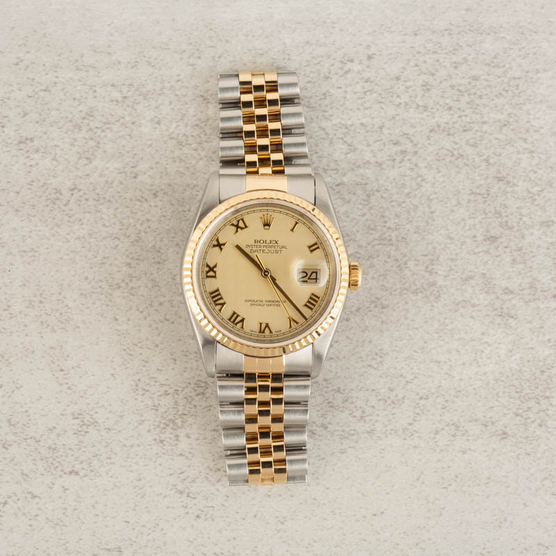 Used Rolex Datejust 16233 Pyramid Dial