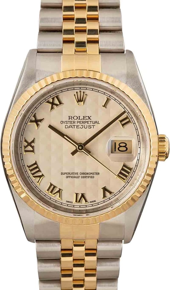Used Rolex Datejust 16233 Two Tone Jubilee Bracelet
