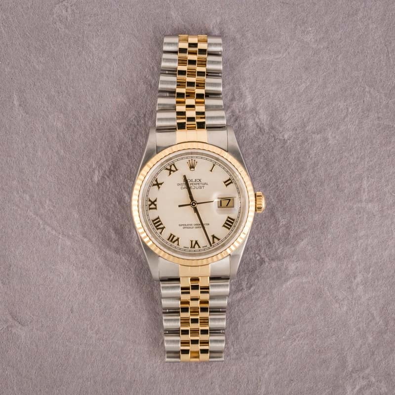 Used Rolex Datejust 16233 Two Tone Jubilee Bracelet