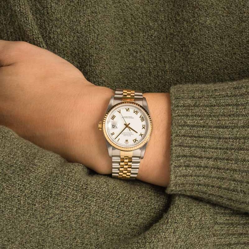 Men's Rolex Datejust 16233 White Dial