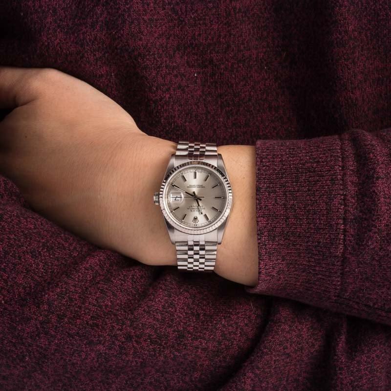 Used Rolex Datejust 16234 Silver Dial