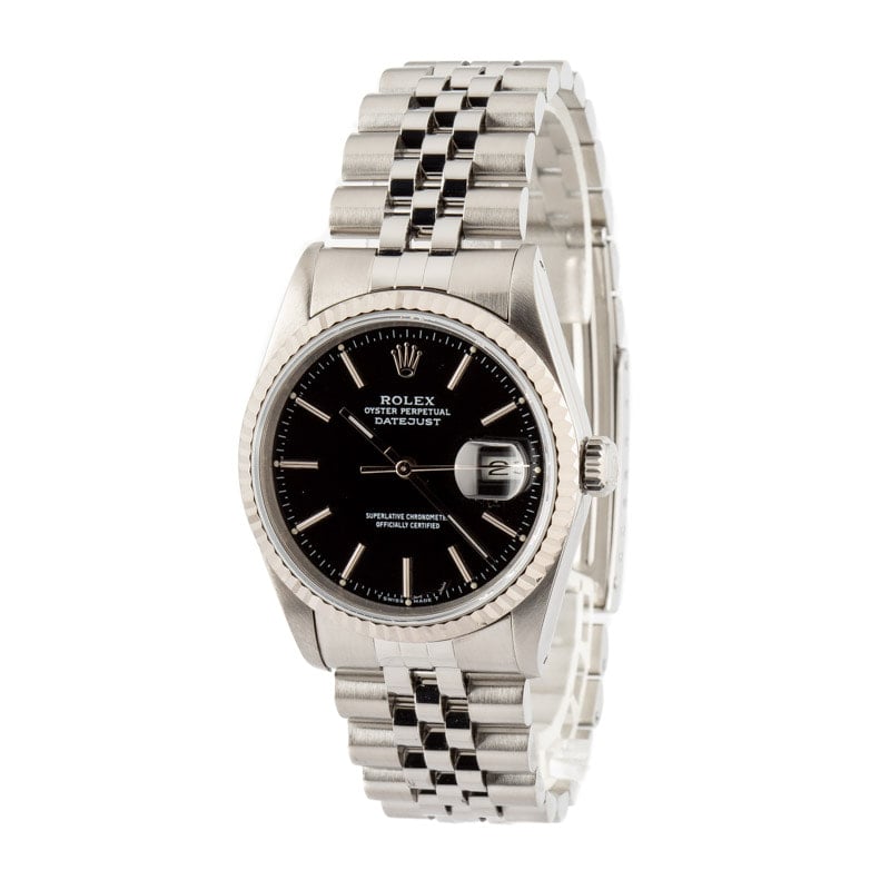 Used Rolex Datejust 16234 Black Dial