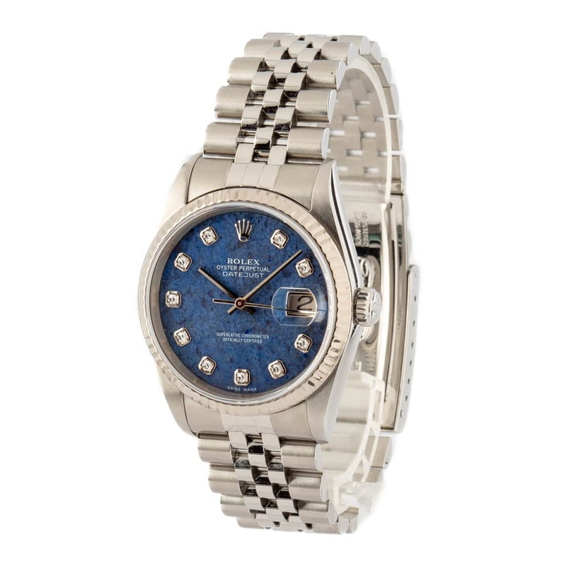 Rolex Datejust 16234 Diamond Sodalite Dial