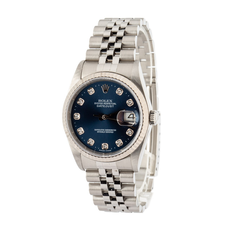 Rolex Datejust 16234 Blue Diamond Dial