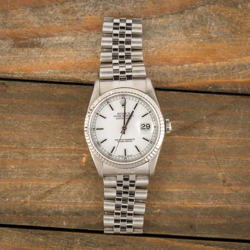 Rolex Datejust 16234 White Dial