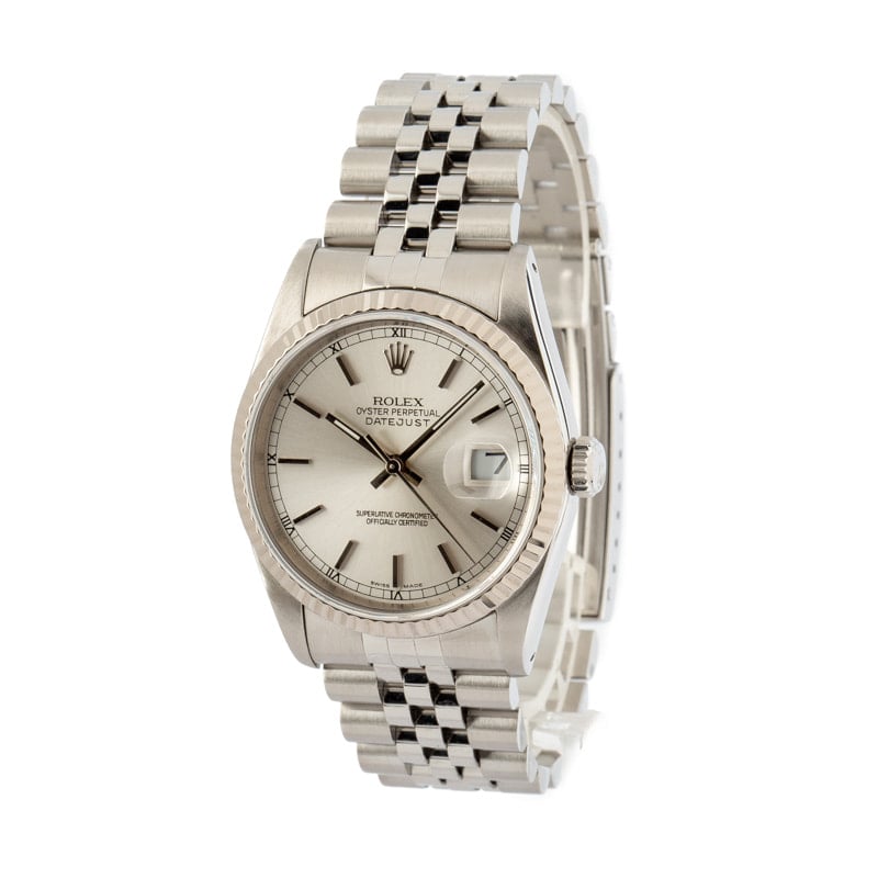 Used Rolex Datejust 16234 Silver Dial