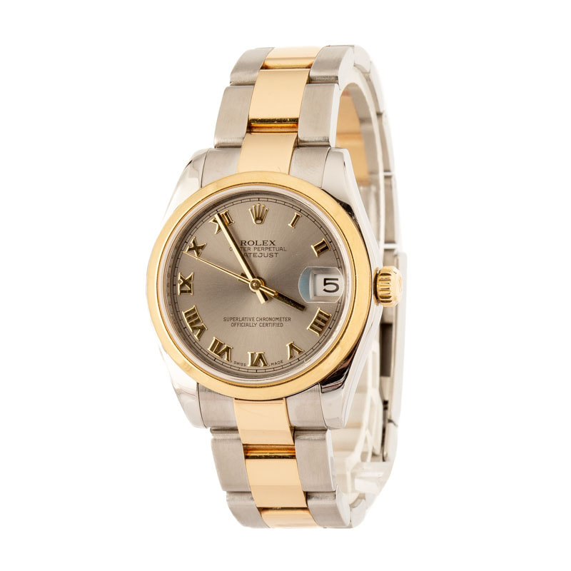 Used Rolex Datejust 178243 Slate Roman Dial