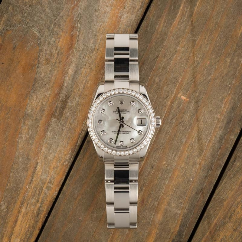 Rolex Datejust 178384 Diamond Bezel