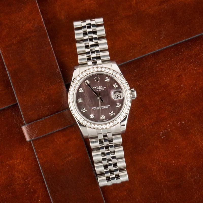 Rolex Datejust 178384 Diamond Bezel 31MM