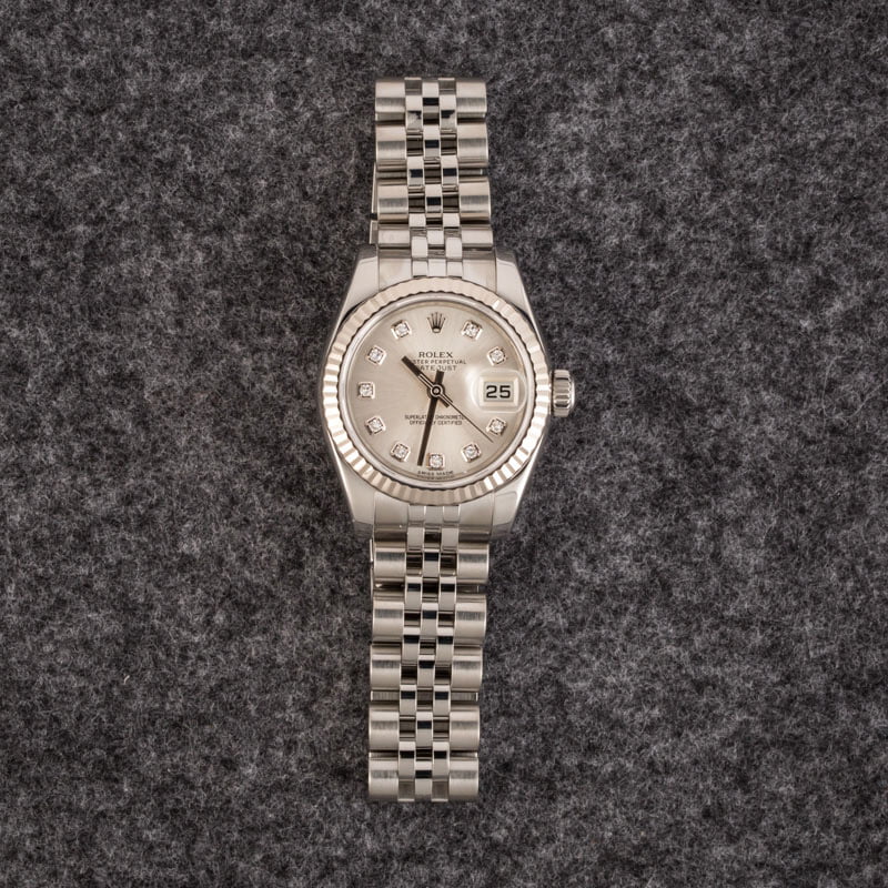 PreOwned Rolex Ladies Datejust 179174 Steel Jubilee