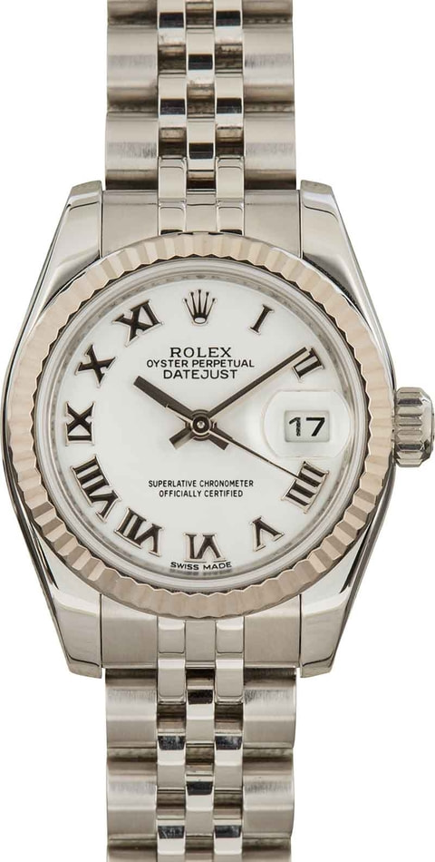 Rolex Ladies Datejust 179174 White Dial