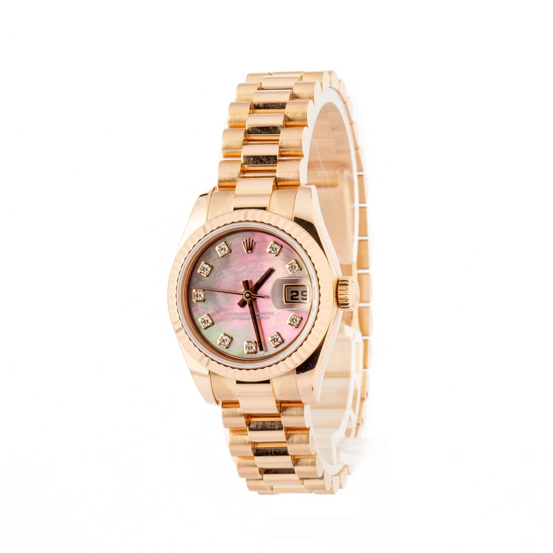 DJ ISSO　WHO'S NEXT ？ Buy Used Rolex Lady Datejust 179175 | Bob's Watches - Sku: 175385