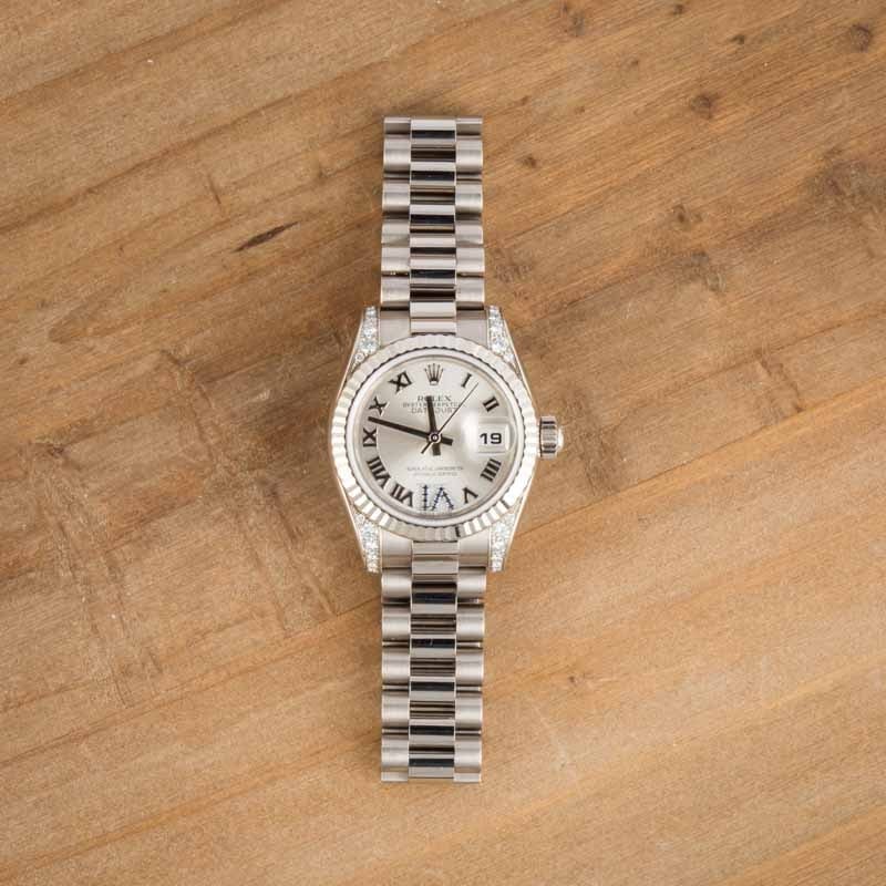 Ladies Rolex Datejust 179239 18k White Gold