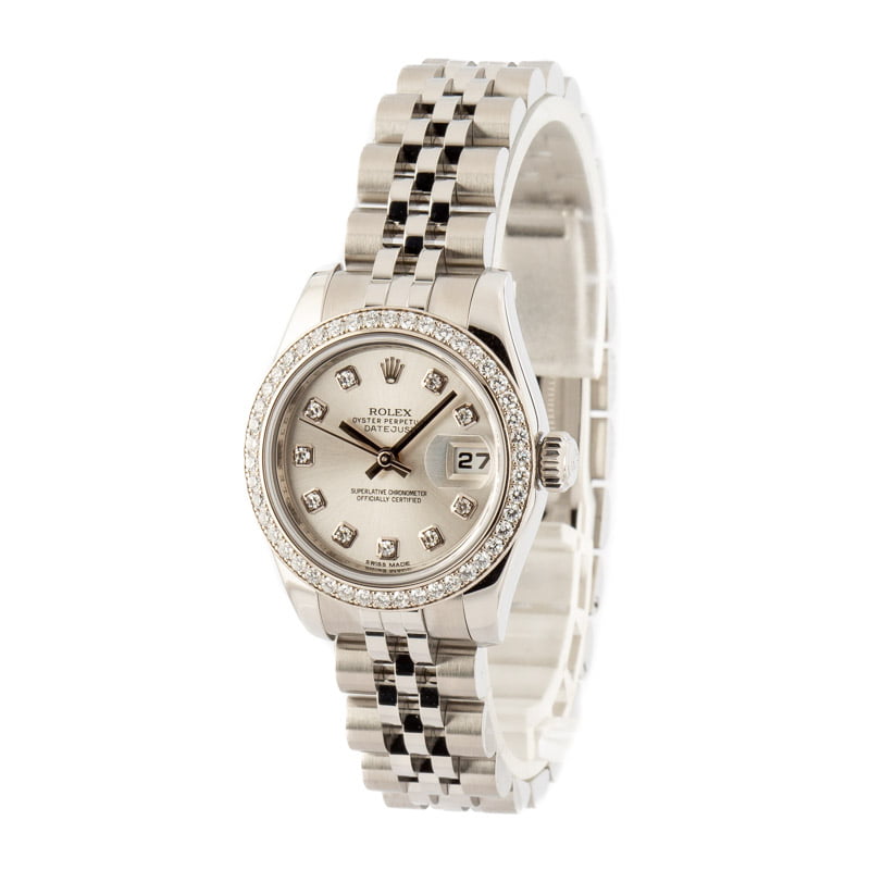 Ladies Datejust 179384 Diamond Bezel