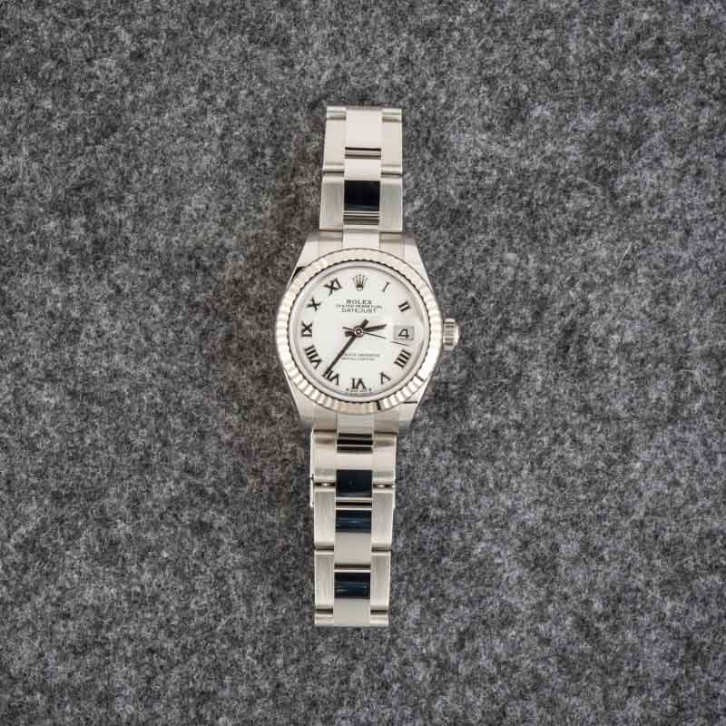 Pre-Owned Rolex Datejust 279174 White Roman Dial