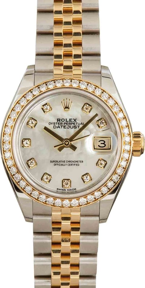 Ladies Rolex Datejust 279383 Stainless Steel & 18k Yellow Gold