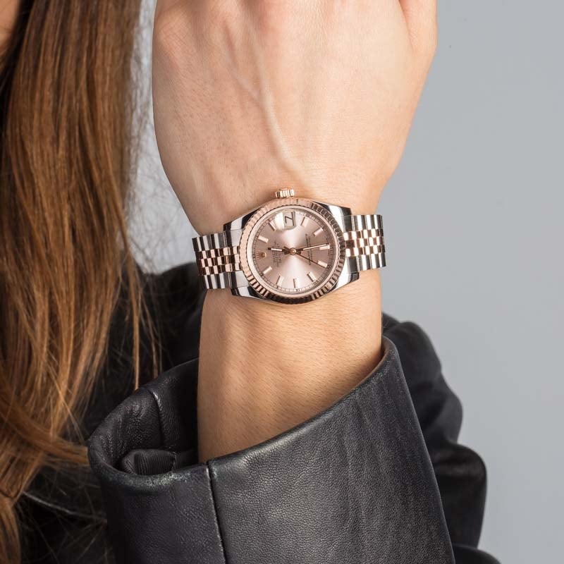 Lady Rolex Datejust 31 Two Tone 178271 Rose Dial