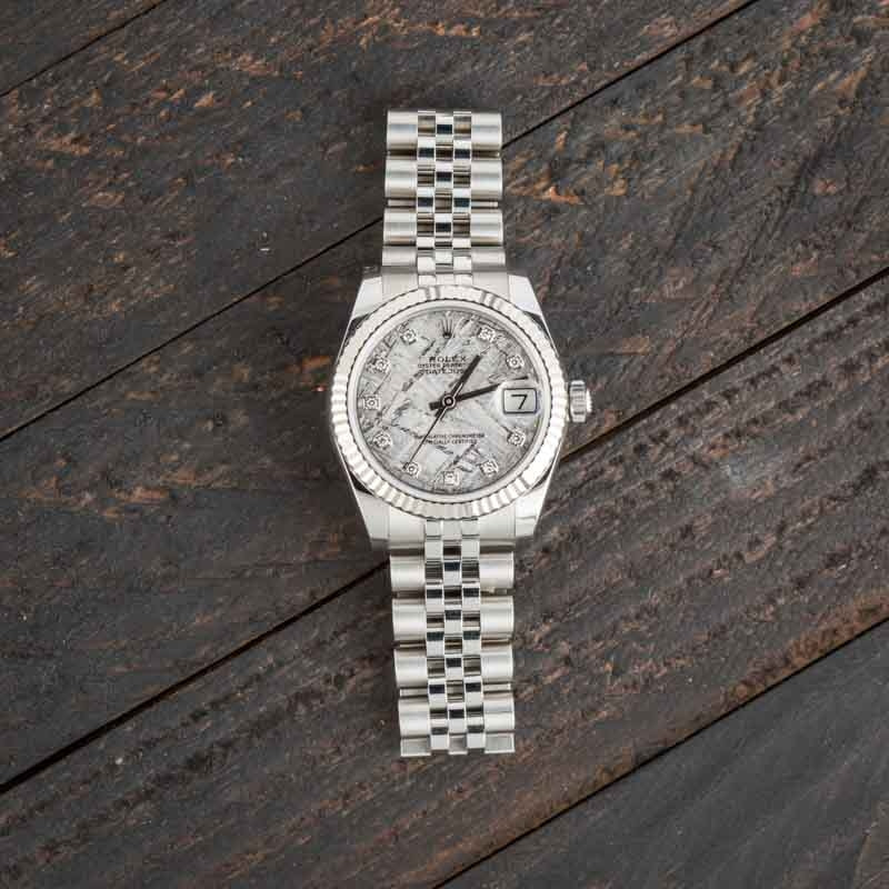 Ladies Rolex Datejust 31 Ref 178274 Meteorite Diamond Dial