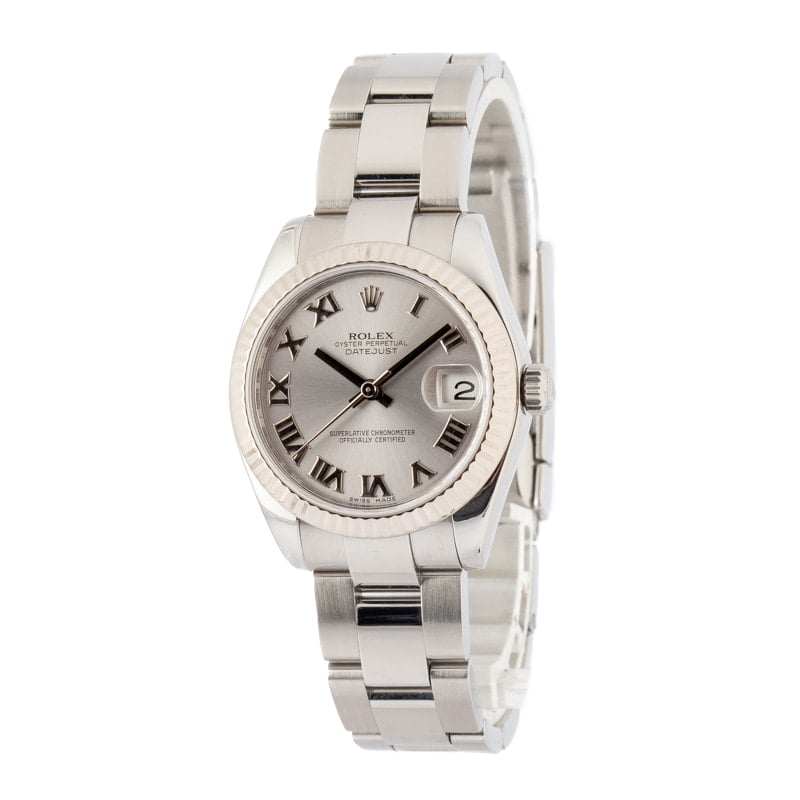 Ladies Rolex Datejust 31 178274 Rhodium Dial