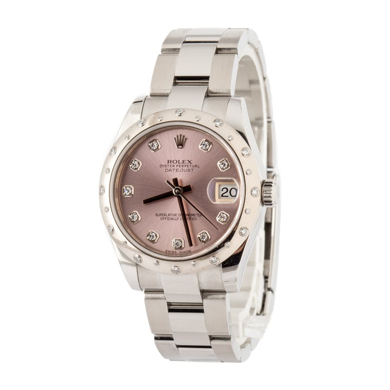 Rolex Datejust 31 ref 178344 Pink Dial