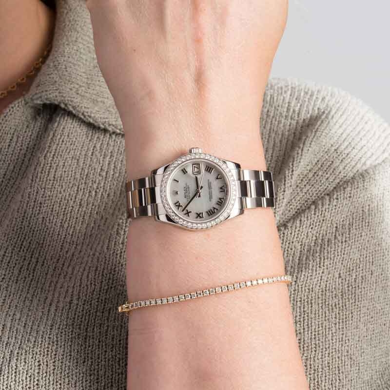 Rolex Datejust 31 ref 178384 Diamond Bezel