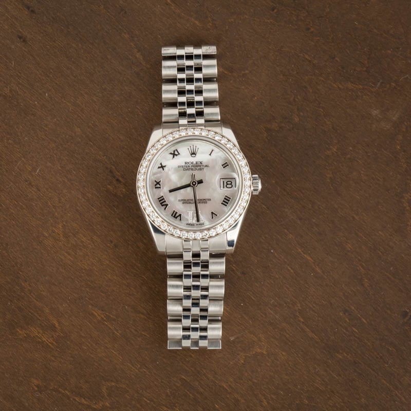 Rolex Datejust 31 ref 178384 Mother of Pearl Dial